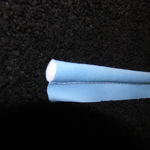 Sky Blue Cotton Covered Half Inch Piping Welting with Half Inch Lip