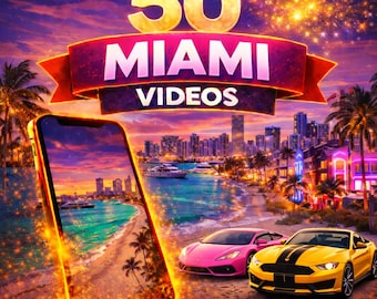 50 Miami-video's – Tropical City Reels Pack