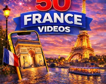 50 video's over Frankrijk: Reels Pack voor reizen en steden