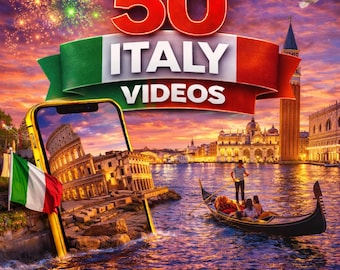50 vídeos de Italia: Pack de vídeos de viajes y ciudades