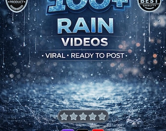 100 regenvideo's | TikTok, Reels, YT-Shorts (digitale download)