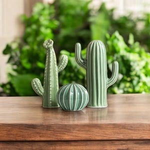 Cactus Ornament for Home Decor, Cute Desert Decor, Succulent Lover Gift, Unique Tabletop Decoration, Housewarming Gift Idea