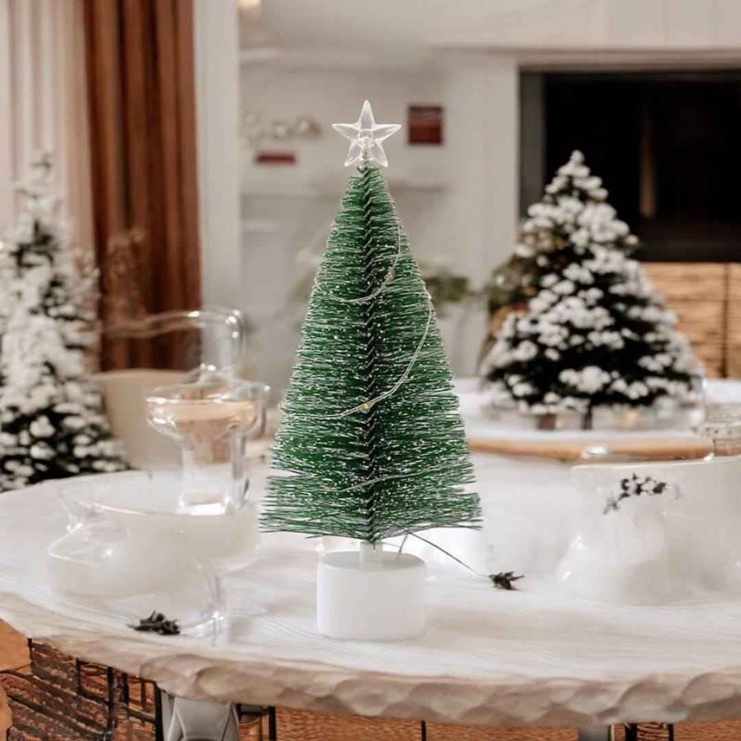 Mini Christmas Tree With LED Lights | Tabletop Christmas Tree | Small ...