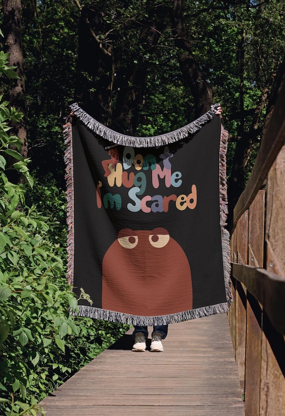DHMIS Blanket: Funny Dark Humor Tapestry - Don't Hug Me I'm Scared