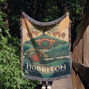 Herr der Ringe Hobbit Decke Geschenk für LOTR Fans, Herr der Ringe The Shire Decken Geschenk, Herr der Ringe Dekor, LOTR Art Geschenk