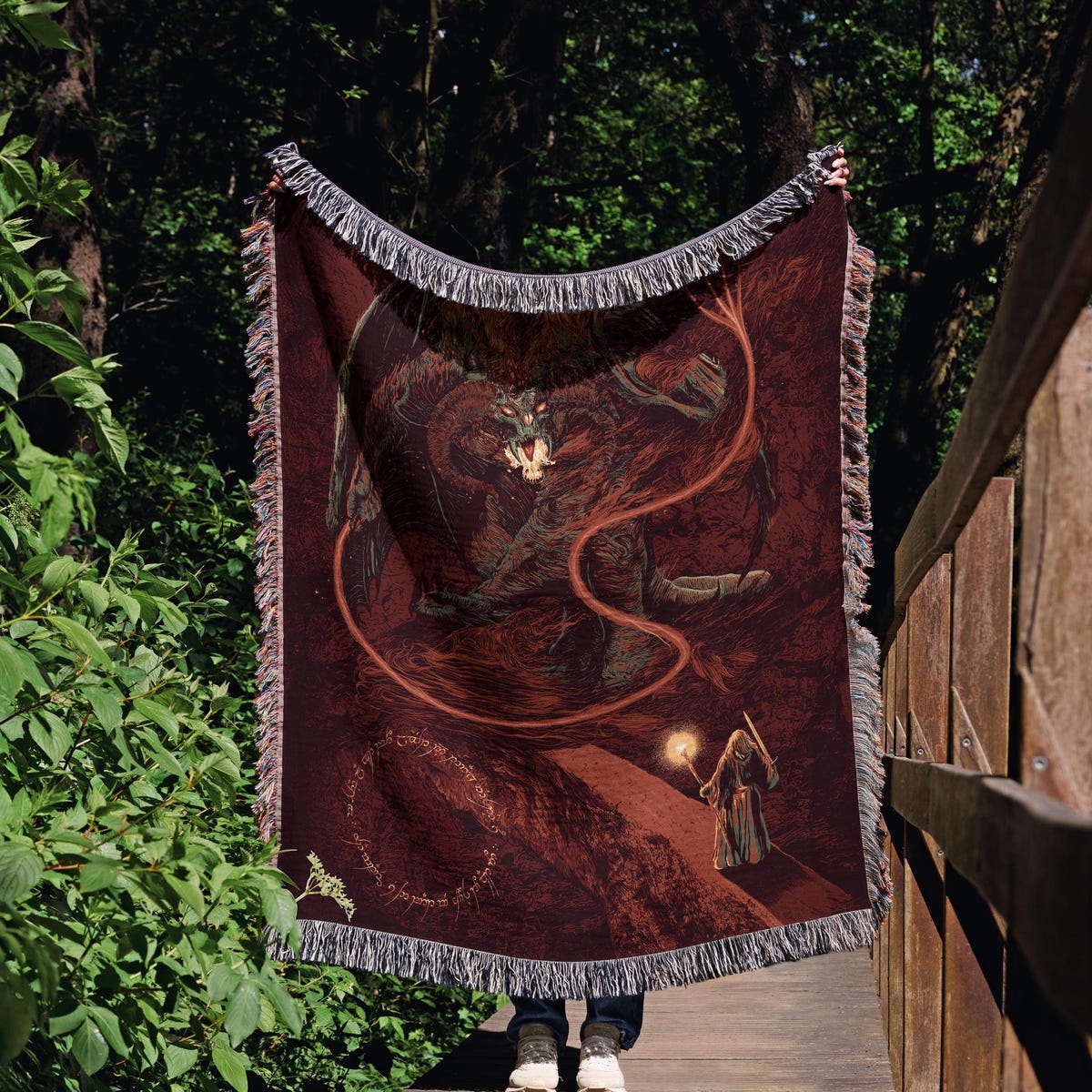 Woven Lord of the Rings Gandalf Throw Blanket Gift for LOTR Fans, Lord of the Rings Balrog Blanket Gift,lord of the Rings Decor,you Shall Not Pass - Etsy
