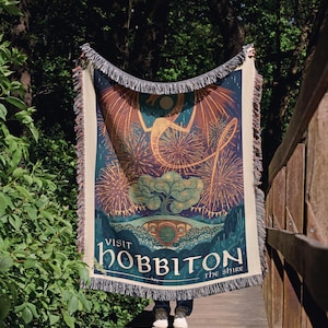 Herr der Ringe Decke Geschenk für LOTR Fans, Herr der Ringe Hobbit Shire Decken Geschenk, Herr der Ringe Dekor, LOTR Kunst für Geschenk