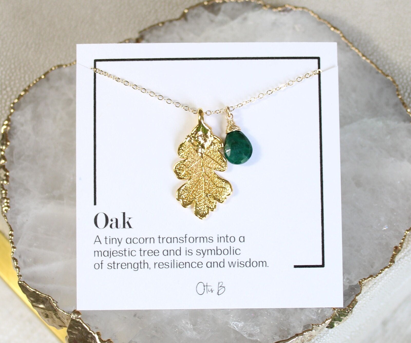 Kiola Designs Silver Toned Oak Tree Leaf Pendant Necklace | Amazon.com