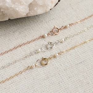 Tiny Herkimer diamond necklace, minimal crystal layering necklaces for women, bridesmaid gift, april birthstone, aries jewelry, wedding gift image 7