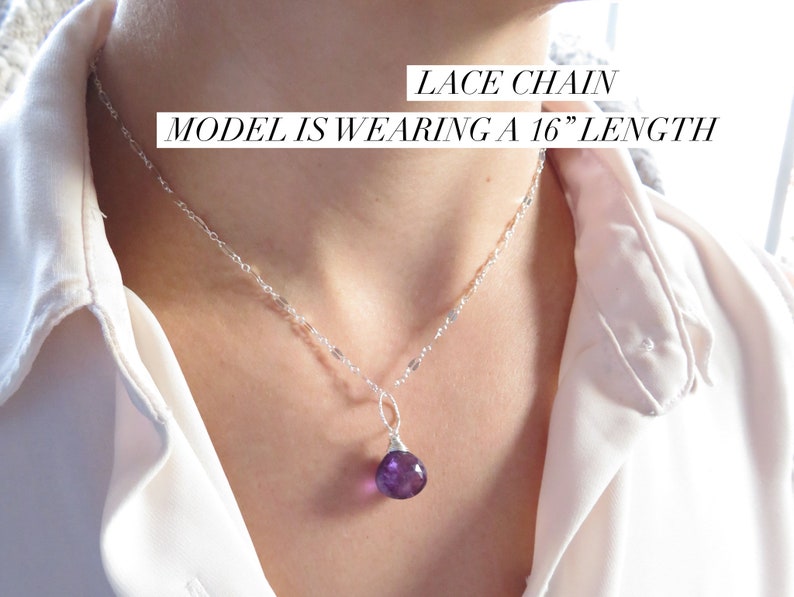 Simple Chain Necklace for Adding Gemstone Charms or Pendants Etsy