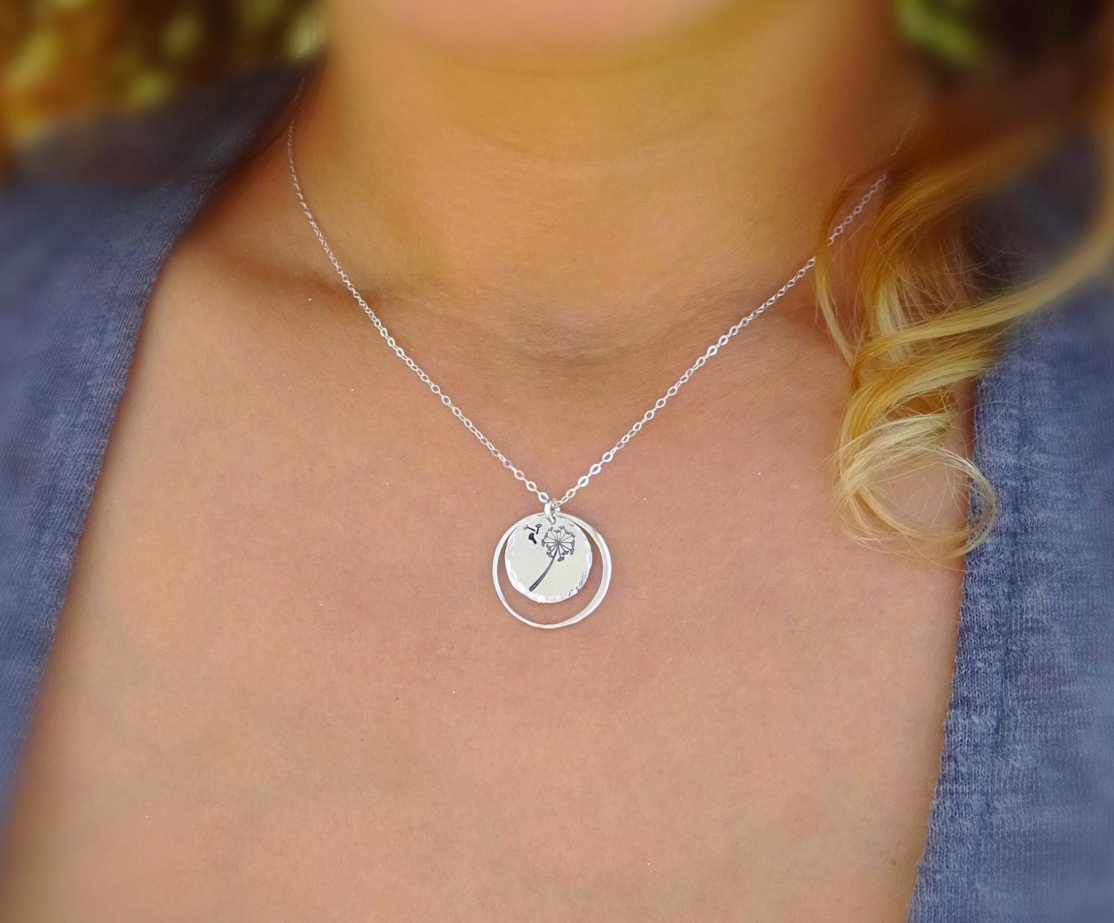 YFN Collana Dente Di Leone In Argento 925 Con Tormalina Nera – Gioiello Energetico E Significativo - 3