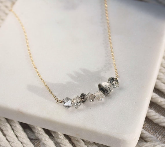 diamants bruts collier diamant vert