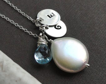 Collier personnalisé avec pierre de naissance, cadeau de Noël pour femme, collier pour maman, collier pour sœur