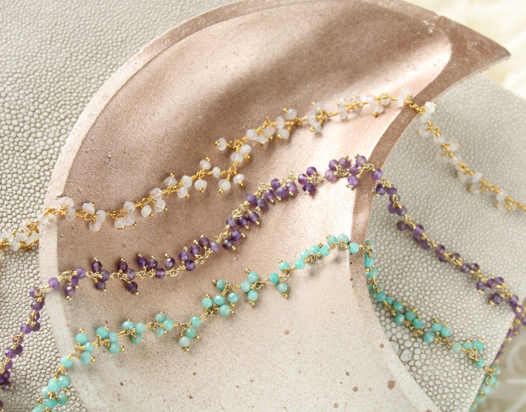 Bufenia Girocollo turchese Collana girocollo con perline irregolari Boho collane collane fatte a mano gioielli per donne e ragazze (Chiusura a moschettone