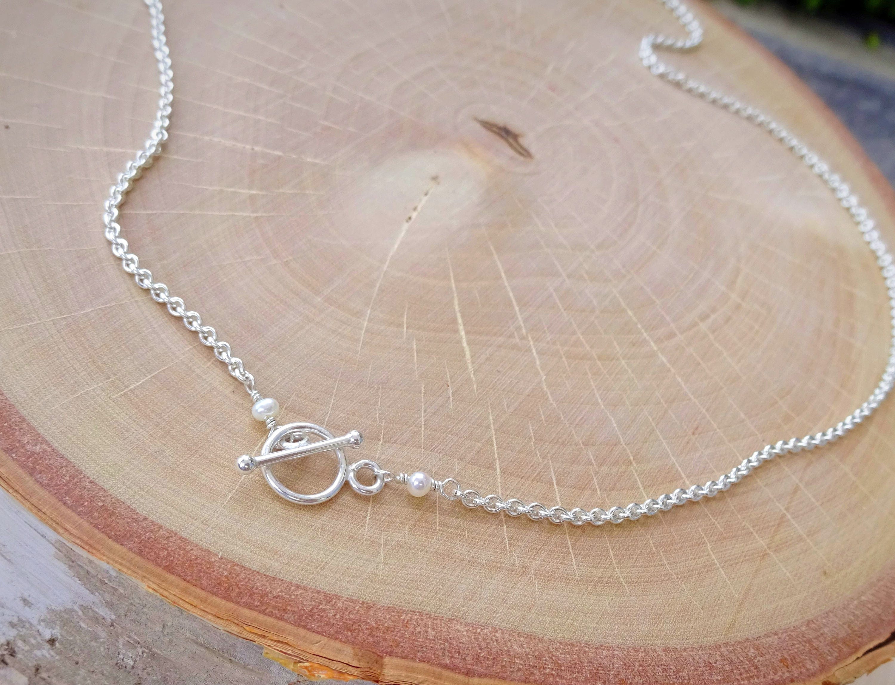 Sterling Silver Toggle clasp Pendant Charm Holder Base Etsy