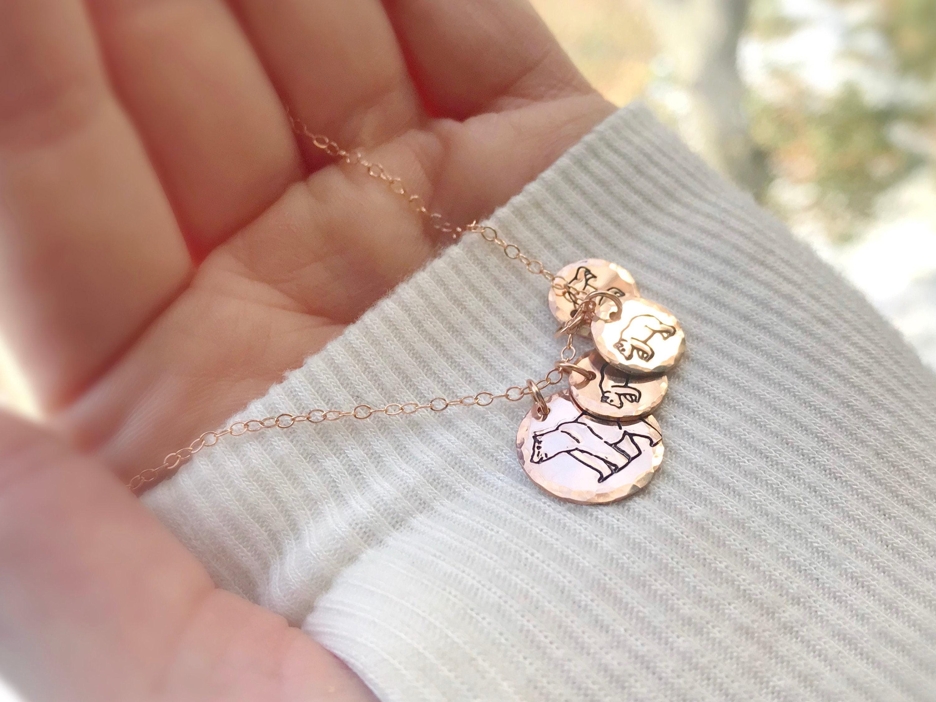 Ciondolo Mamma Orso In Argento 925 – Pendente Fatto A Mano, Regalo Per La Mamma - Foto 4
