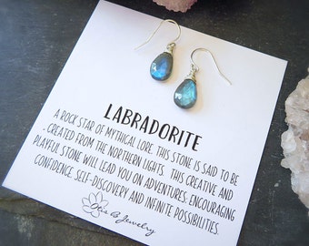 Flashy Labradorite earrings, Gemstone earrings, blue labradorite, gem drop earrings, labradorite dangle earrings,sterling silver gold filled