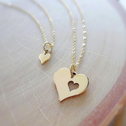 Mother Daughter Necklace Set Meaningful 