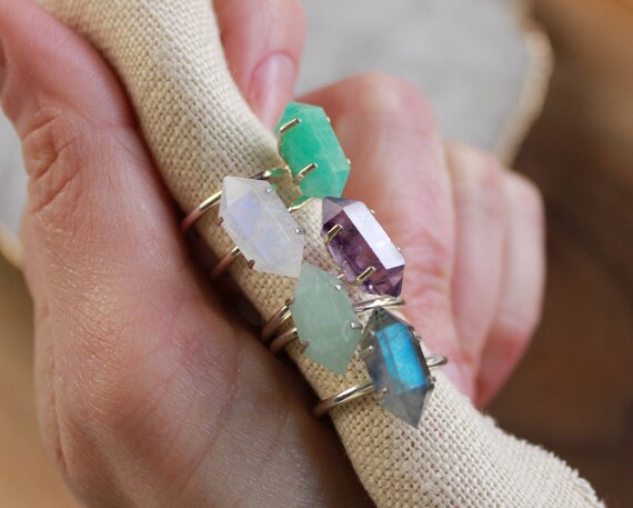 Crystal sale stacking rings
