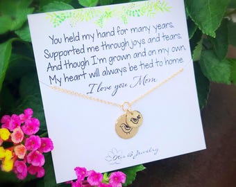 Bracelet mère oiseau et poussins, bijoux maman personnalisés
