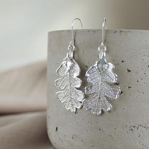 Aspen leaf earrings gold, Nature lover gift, jewelry gift, organic botanical natural leaf earrings, whimsical, boho fairy core jewelry Oak