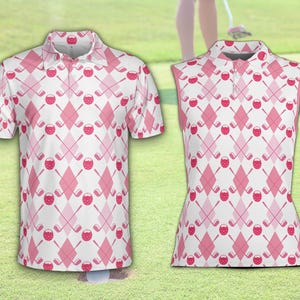 トップス grandpa core argyle pattern polo l/s top トップス grandpa core argyle pattern polo l/s top Harbor Bay
