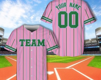 Personalized Name Number Sorority Baseball Jersey, Custom Color Greek Letter Bid Day Jersey, Big Little Baseball Shirt,Sorority Sisters Gift