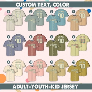 Personalized Name Number Vintage Baseball Jersey, Custom Any Color American Baseball Uniform, Game Day Outfit For Kids Adult Baseball Lover
