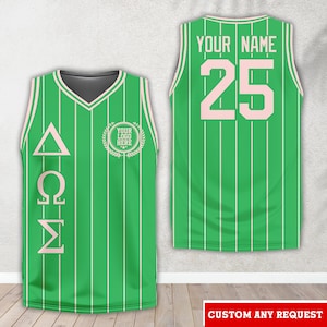 Camisa de basquete de irmandade com letras gregas personalizadas, camisa de basquete de irmandade com cores personalizadas, camisa grande e pequena para o dia da oferta