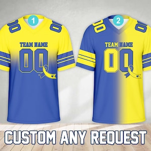 Personalized Gradient World Down Syndrome Awareness Football Jersey, Custom Name Down Syndrome Shirt Game Day Outfit For Down Syndrome Mom