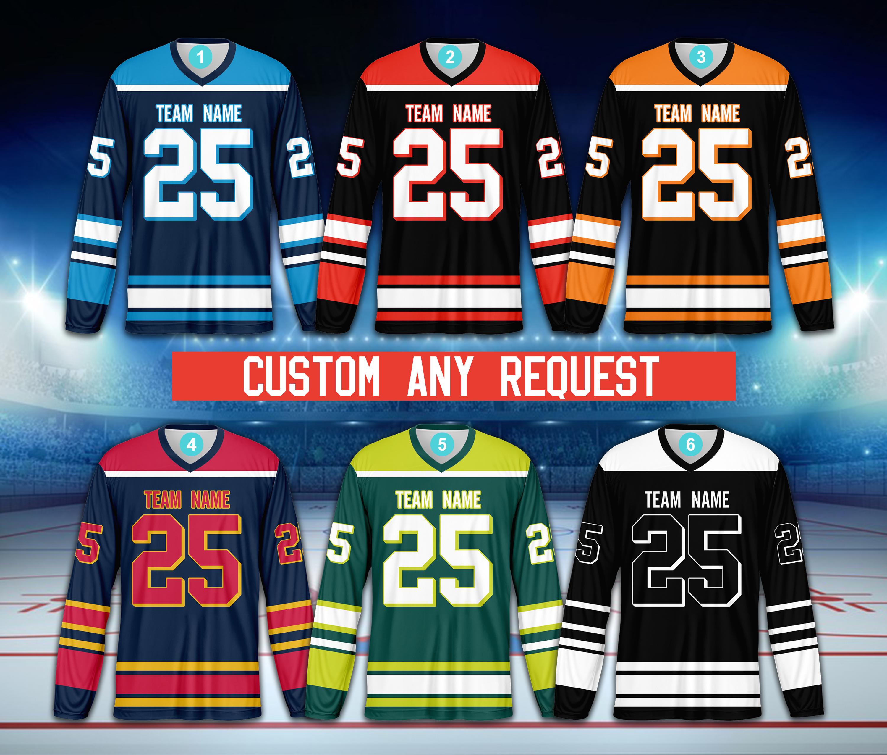 custom teams nhl personalized jerseys