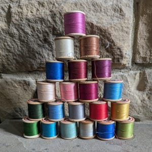 Vintage Sylko Cotton Reels Bobbins Various Colours x 22