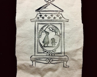 Handprinted "Over The Garden Wall" Lantern Patch