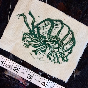 Pillbug Canvas Patch (5x4 in)
