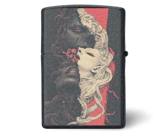 Gothic Lighter Case – Dark & Aesthetic Lighter Cover for Standard Lighters | Unique Occult, Skull, and Vintage Gothic Design
