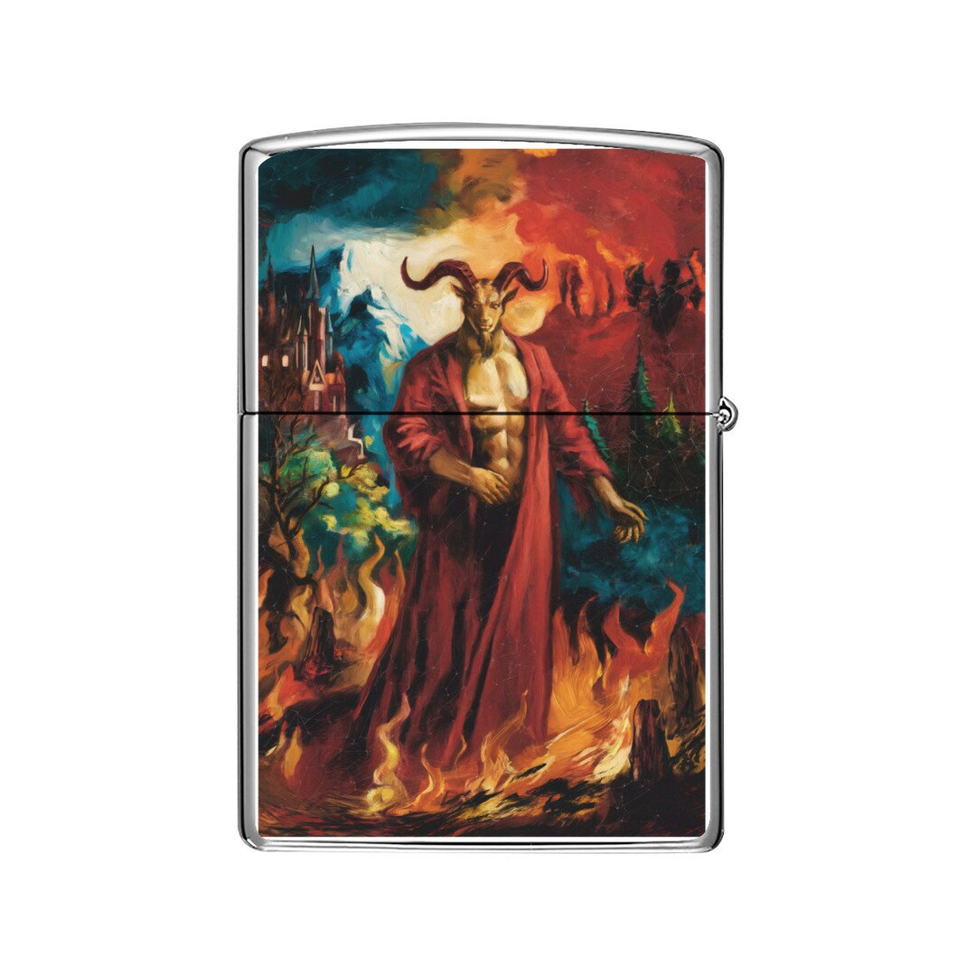 Devil Design Lighter Case, Artistic Gift Idea for Smokers, Unique ...