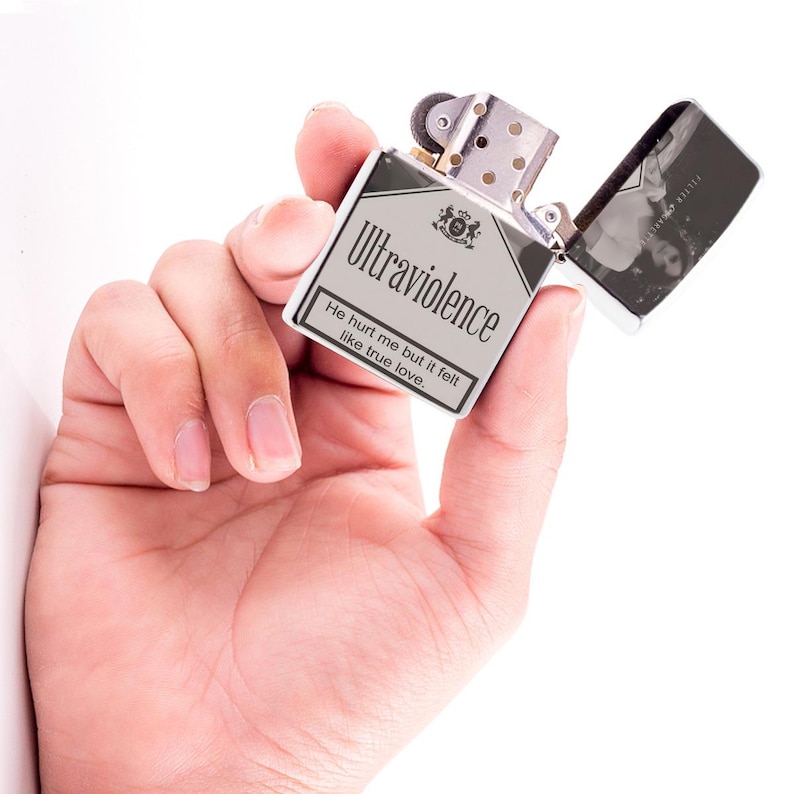 Lana Del Rey Ultraviolence Lighter Case, Sad Girl Aesthetic Cigarette Pack Design, Vintage Retro Indie Gift image 5