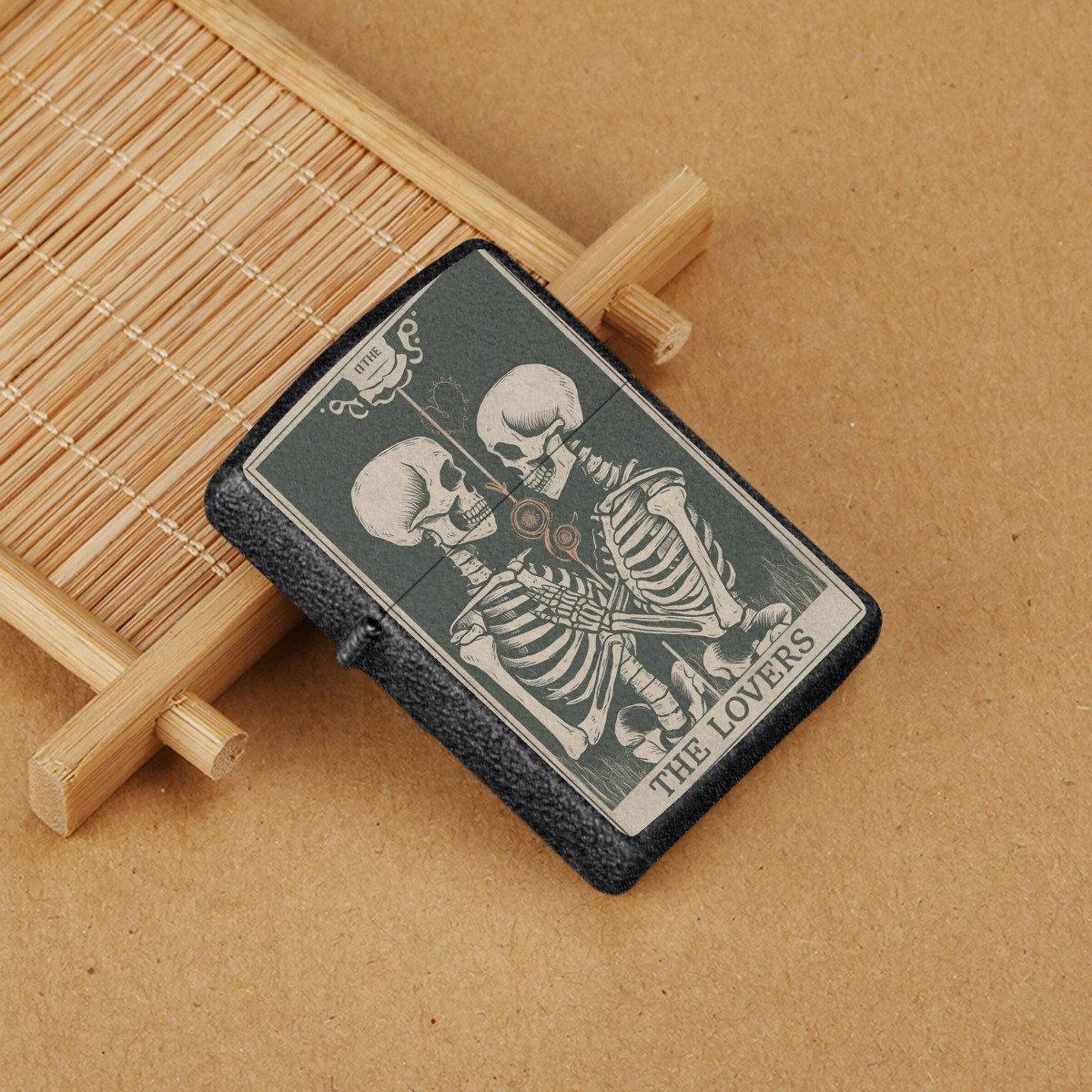 Skeleton Tarot Card Zippo Lighter Case, Anniversary Gift - Etsy