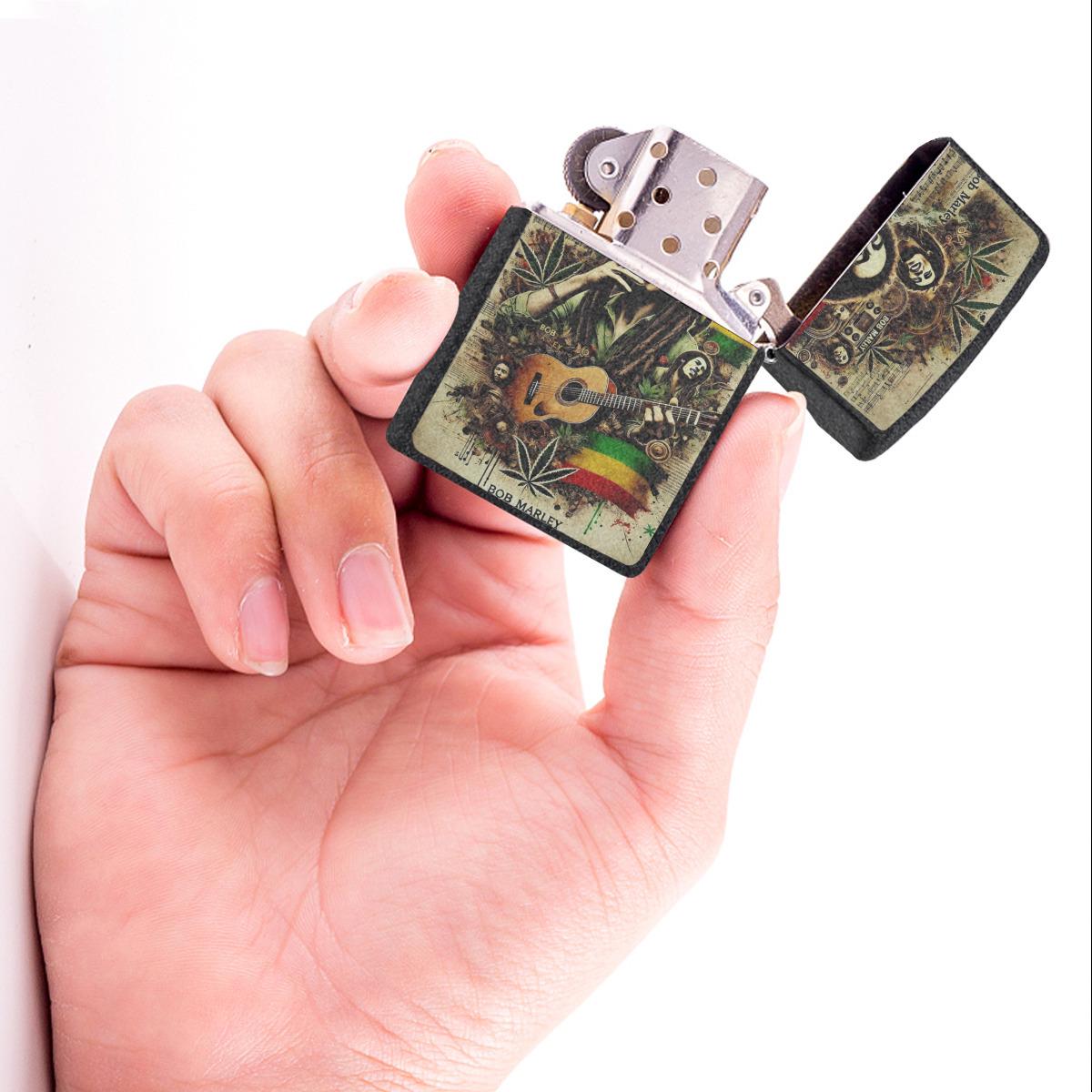 Lighter Case - Bob Marley Design, Colorful and Funky Holder for