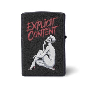 Explicit content written lighter case, chic and durable cover for your lighter, ideal gift for unique and edgy friends