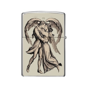 Liebhaber Tarot Karte Custom Zippo Feuerzeugetui - Personalisiertes romantisches Geschenk für Sie oder Ihn - Einzigartige Liebe und Romantik, Andenken