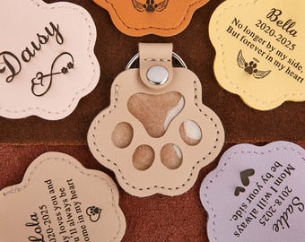 Pet Fur Keepsake Keychain,Dog Fur Keepsake Leather Pouch,Memorial Keychain for Dog,Pet Hair Storing,Unique Pet Tribute Gift,Pet Loss Gift