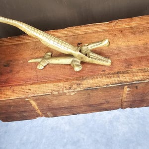 Brass Alligator Nut Cracker