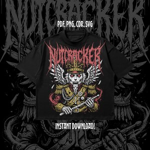 Design Nut Crackers Soldier Christmas Gothic Grunge Vector Art