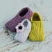 Crochet Slipper Pattern Knit look Slippers Newborn to Child | Etsy