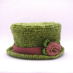 Instant Download Crochet Pattern Top Hat Newborn to Adult image 2