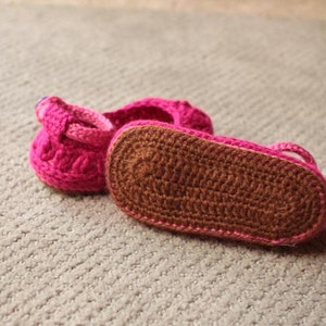 Crochet Slipper Pattern Molly Summer Slippers Child slippers adult slippers image 3