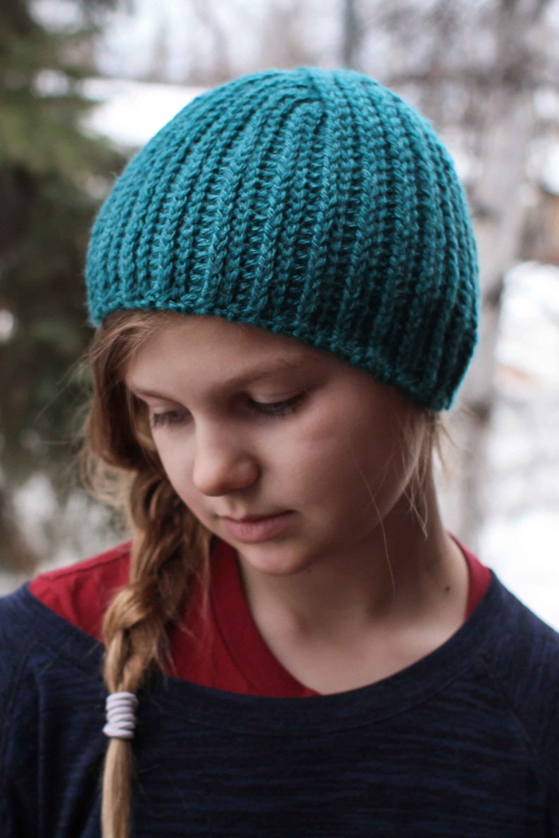 Crochet Hat Pattern No Knits Beanie all sizes image 4