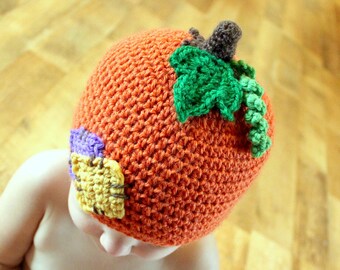 Instant Download - Crochet Pattern - Lil'Pumpkin Patch Hat (Newborn to Adult)