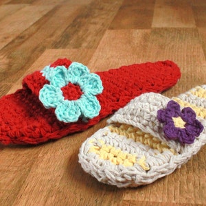 Instant Download Crochet Pattern Pammy Sandals with Flowers image 2